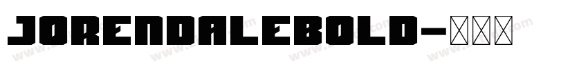 JorendaleBold字体转换