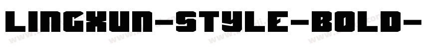 Lingxun-style-bold字体转换