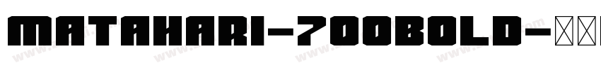 Matahari-700Bold字体转换