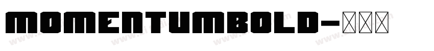 MomentumBold字体转换
