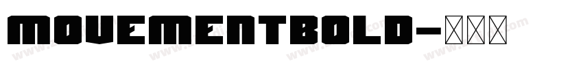 MovementBold字体转换