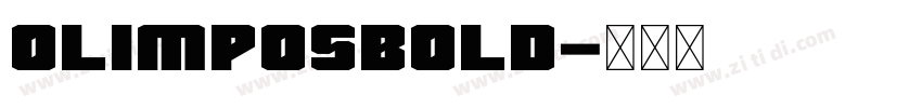 OlimposBold字体转换