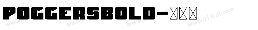 PoggersBold字体转换