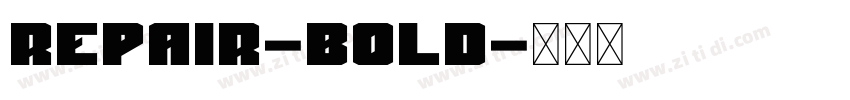 Repair-Bold字体转换