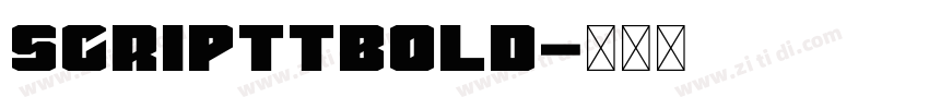 ScriptTBold字体转换