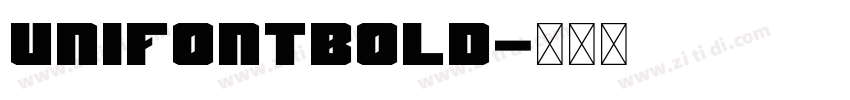 UnifontBold字体转换