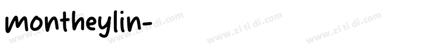 montheylin字体转换