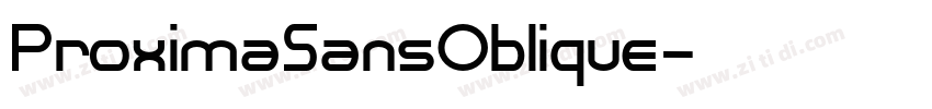 ProximaSansOblique字体转换