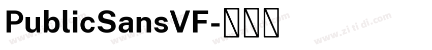 PublicSansVF字体转换