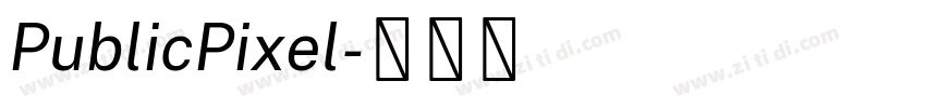 PublicPixel字体转换