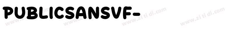 PublicSansVF字体转换