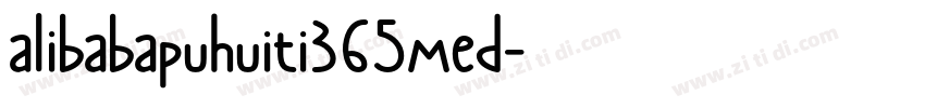 alibabapuhuiti365med字体转换