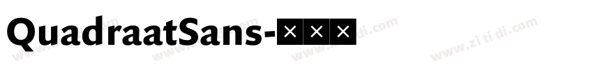 QuadraatSans字体转换 QuadraatSans字体转换