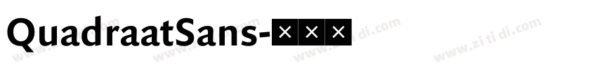 QuadraatSans字体转换 QuadraatSans字体转换