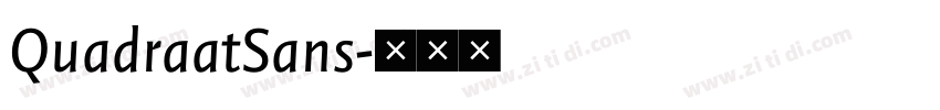QuadraatSans字体转换 QuadraatSans字体转换