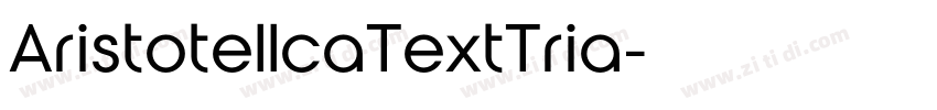 AristotellcaTextTria字体转换