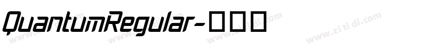 QuantumRegular字体转换