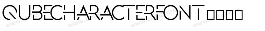 QubeCharacterFont字体转换