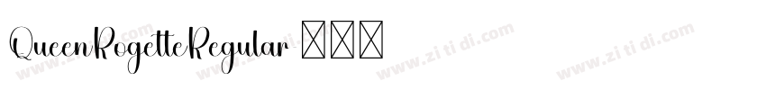 QueenRogetteRegular字体转换