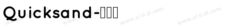 Quicksand字体转换
