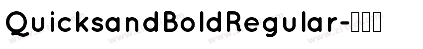 QuicksandBoldRegular字体转换