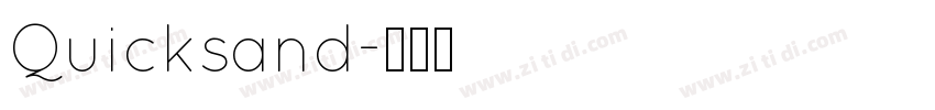 Quicksand字体转换