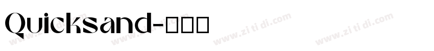 Quicksand字体转换
