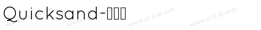 Quicksand字体转换