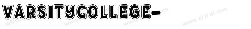 VarsityCollege字体转换