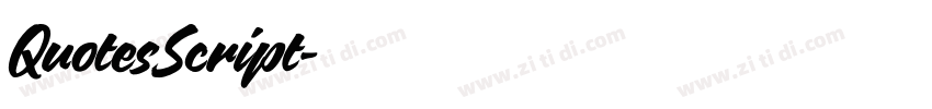 QuotesScript字体转换