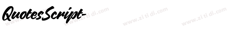 QuotesScript字体转换
