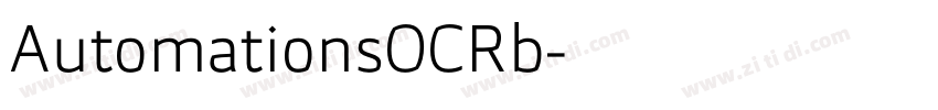 AutomationsOCRb字体转换