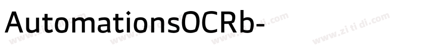 AutomationsOCRb字体转换