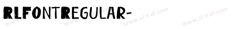 RLFontRegular字体转换