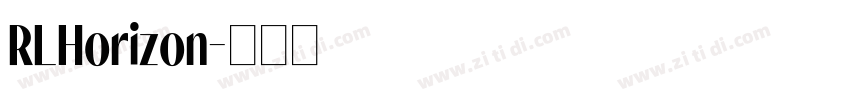 RLHorizon字体转换
