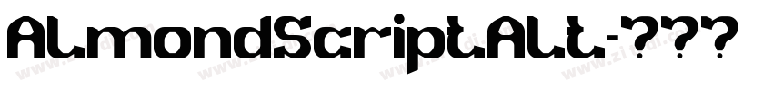AlmondScriptAlt字体转换