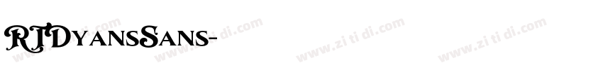 RTDyansSans字体转换