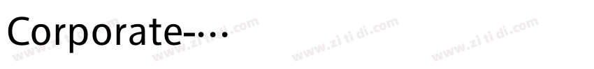 Corporate字体转换