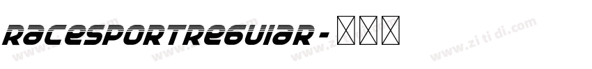 RaceSportRegular字体转换