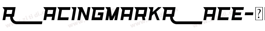 RacingMarkRace字体转换