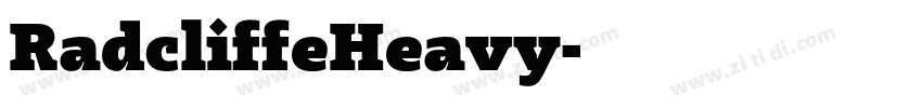 RadcliffeHeavy字体转换