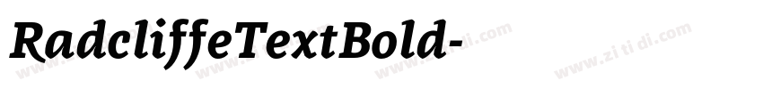 RadcliffeTextBold字体转换 RadcliffeTextBold字体转换