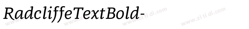 RadcliffeTextBold字体转换 RadcliffeTextBold字体转换