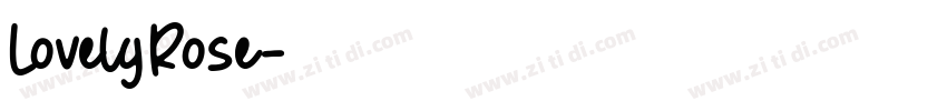 LovelyRose字体转换