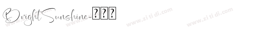 BrightSunshine字体转换