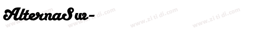 AlternaSw字体转换