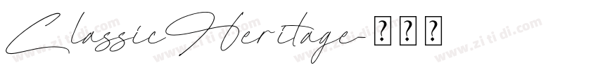 ClassicHeritage字体转换