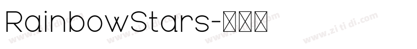 RainbowStars字体转换