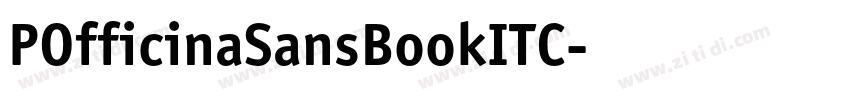 POfficinaSansBookITC字体转换