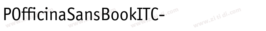 POfficinaSansBookITC字体转换